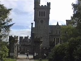 Carbisdale Castle Youth Hostel from just outside the courtyard entrance